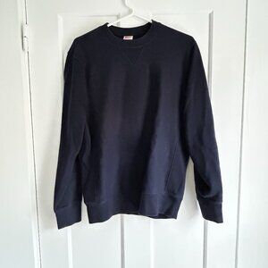 J Crew Navy Heritage Crewneck Sweatshirt - Men's Small